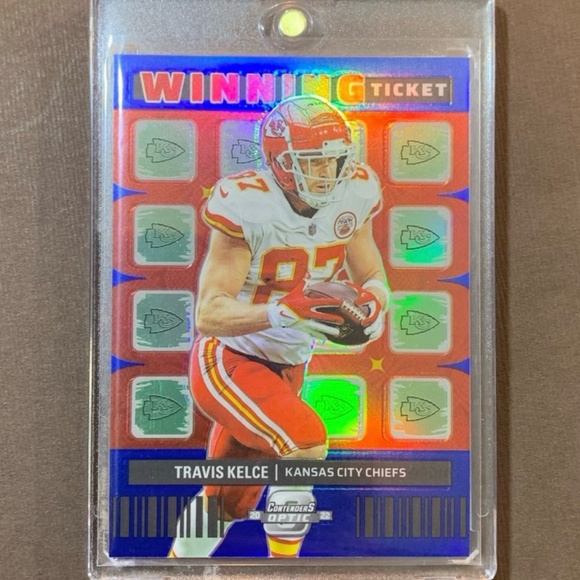 🔥#’d /99 travis Kelce football card - Only 99 Made - Kansas City Chiefs NFL - Picture 3 of 6